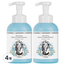 뷰카 클래식 딥모이스처 포밍 핸드워시 베이비파우더향, 510ml, 4개