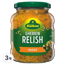 Kuhne 冠利 酸黃瓜辣根芥末醬, 350g, 3個