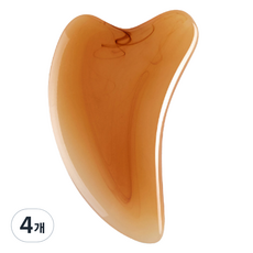 Tteruwa心形刮痧臉部刮痧按摩器, 4個, 單一顏色