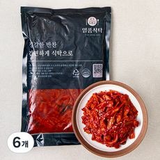 일품식탁 쫄깃 무말랭이, 1kg, 6개