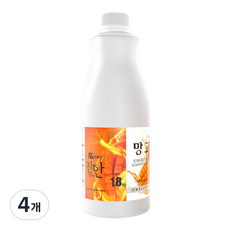 웰파인 더진한 망고 농축액, 1.8kg, 4개