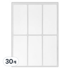 블루마토 PP 사각 라벨2 스티커 견출지, E, 10개입, 30개
