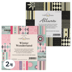 데어리즈 두꺼운 펄 색종이 블랙골드 6종 x 6p + 핑크민트 6종 x 6p 세트, 1세트, 2개