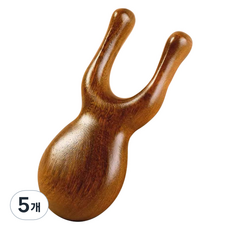 Happy With Us 木製臉部頭皮刮痧按摩器 青蛙刮痧, 單一顏色, 5個