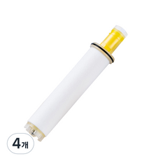 워터웰 비타민샤워기 CVS-550 전용 잔류염소 녹물 제거 리필 필터, 4개