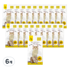 초심 고양이 강아지 겸용 간식 통살, 닭가슴살, 1kg, 6개
