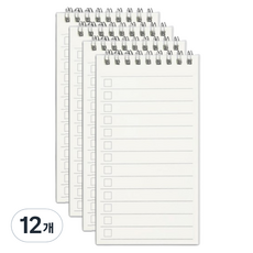 JF Company J.Four 透明封面便攜迷你筆記本, 12個, 點線