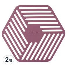TABLEISM 耐熱電磁爐保護墊, 酒紅粉, 2個
