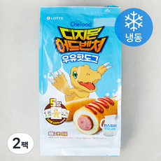Chefood 디지몬 어드벤처 우유핫도그 (냉동), 70g, 5개입, 2개