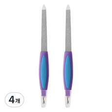 난리시스터즈 스테인리스 손톱 정리 네일 파일 16.5cm, 4개, TYPE 18