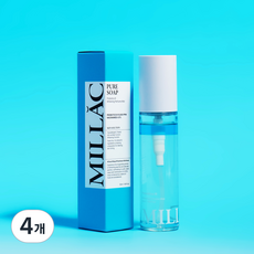 MILLAC 프로바이오틱스 3 화이트닝 퍼퓸 바디미스트 퓨어솝, 50ml, 4개