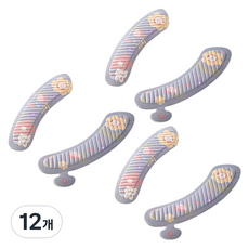블럭마트 욕실 사계절 변기커버, 라이트퍼플, 12개