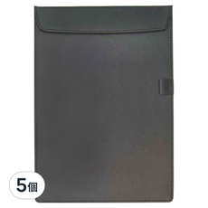 ABEL 力大牌 多用途皮革板夾 A4 66247 325 x 230 x 5.5mm, 黑色, 5個