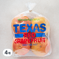 원더풀 텍사스 자몽, 4개, 1.5kg