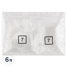 Lvia 長款腳趾甲片 7號 50p, 6個, 透明