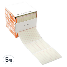투데이리빙 접착식 메모지 롤 스티커 CD_OST_AL054Y, 5개