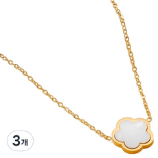 C-JAC 王城 單鍊項鍊 白色 41~50cm T0035E-1, 3個