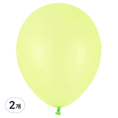 PartyPang 圓形一般氣球 13cm 100入, 萊姆綠, 2個