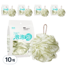 블럭마트 욕실 샤워볼 대형 50g, 그린, 10개, 1개입