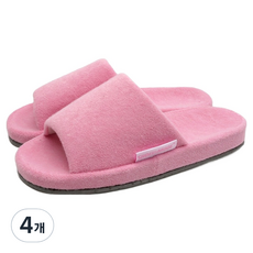 SHOELAMODE Terry Recovery室內拖鞋, 粉色, 4組