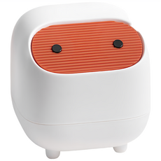 LS 良舍迷你雙層按壓式桌面垃圾桶, 白色