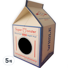 슈몬 고양이 스크래쳐 밀크박스 점보, 레트로블루, 5개