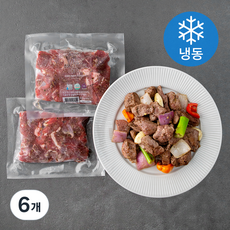 설야멱적 시즈닝 찹스테이크 (냉동), 200g, 6개