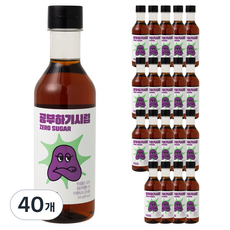 큐원 트루스위트 카페시럽 공부하기시럽 카라멜, 520g, 40개