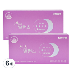 유한양행 센스밸런스 멀티비타민 미네랄 16.8g, 28정, 6개