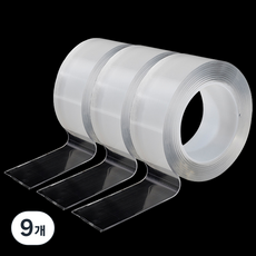 ROJI Clear Gel 多用途超強力矽膠雙面膠帶 3cm x 3m, 9個