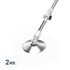 腳踩式旋轉拖把桿 + 拖把盤組, 2套