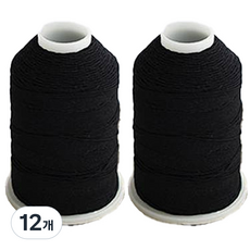 COTS 소형 고무실, 블랙, 12개