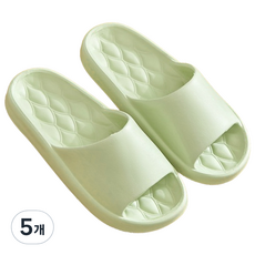 살림제작소 발편한 다이아 실내화, 그린, 5개