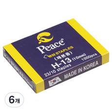 피스코리아 스테플 H-13 10mm 1000p, 10호침, 6개