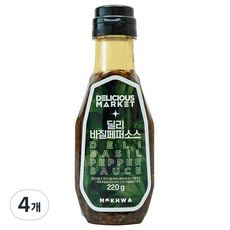 DELICIOUS MARKET 羅勒辣椒醬, 220克, 4個