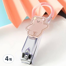 H Living 掛勾式透明殼指甲剪 站立熊, 4個
