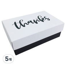 BUNTBOX 선물상자 L, 레터링 땡스, 5개
