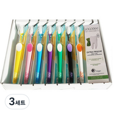 테페 구강선물세트 Gift1 슈프림 2단 미세모칫솔 랜덤 발송 7p +로고덴트치약, 3세트