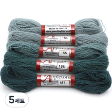 JoyJasu Appleton 羊毛繡線 5件組, 5套, 153, 154, 155, 156, 157