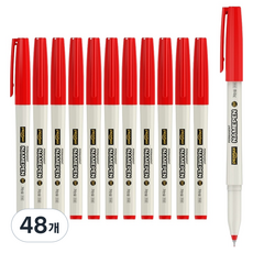 PENMAX 簽字筆 細字 307 EX-F, 紅色, 48個