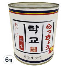 토호식품 락교 캔, 3kg, 6개