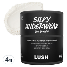 러쉬 실키 언더웨어 더스팅 파우더, 65g, 4개