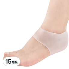 알럽홈 발 뒤꿈치 보호 젤 패드 양발 세트 화이트, 15개