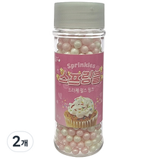 브레드가든 스프링클 드라제 펄스 핑크, 45g, 2개