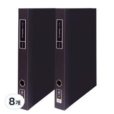위즈오피스 프론 바인더 3cm, 블랙, 8개