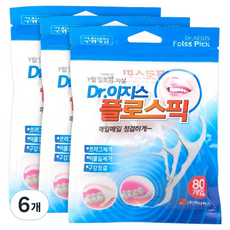 Dr.AEGIS Innerworks Floss-Pick Y型一次性牙線棒, 6個