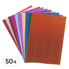 Ilsangsokbanzzak 彩色瓦楞紙, 50個, 金屬色