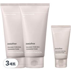 이니스프리 화산송이 모공 바하 클렌징 폼 150g x 2p + 50g 세트, 3세트