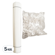 Maket Gamseong 多色氣球支架100入 + 氣球桿100入套組, 白色, 5套