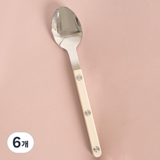 티니블랑 레브 디저트 양식 티스푼, 6개, 아이보리 6개, 아이보리